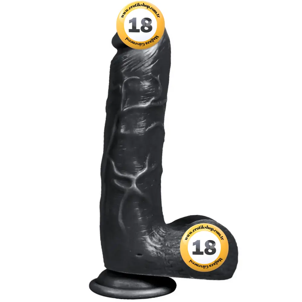 Xise Dildo Series Adam Rubber  21 cm Realistik Zenci Penis XS-WBC10012-Black