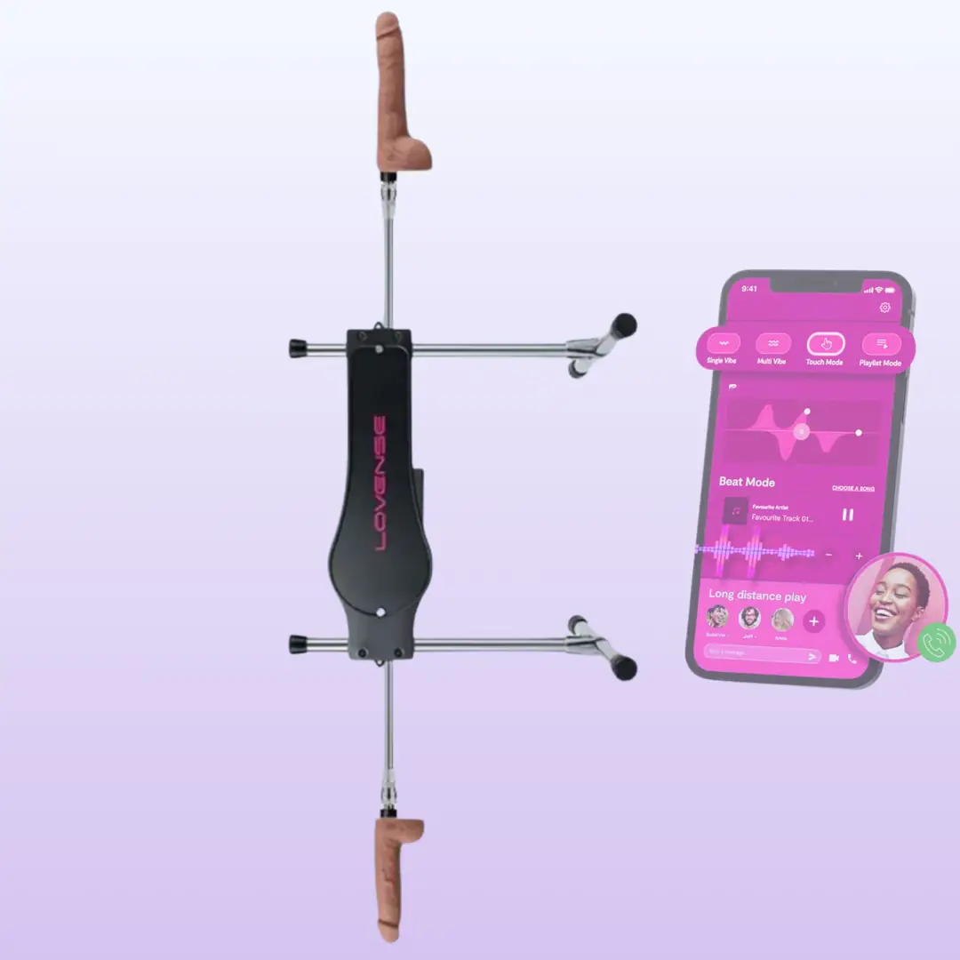 Lovense Sex Machine Telefon Kontrollü Güçlü Sex Makinesi
