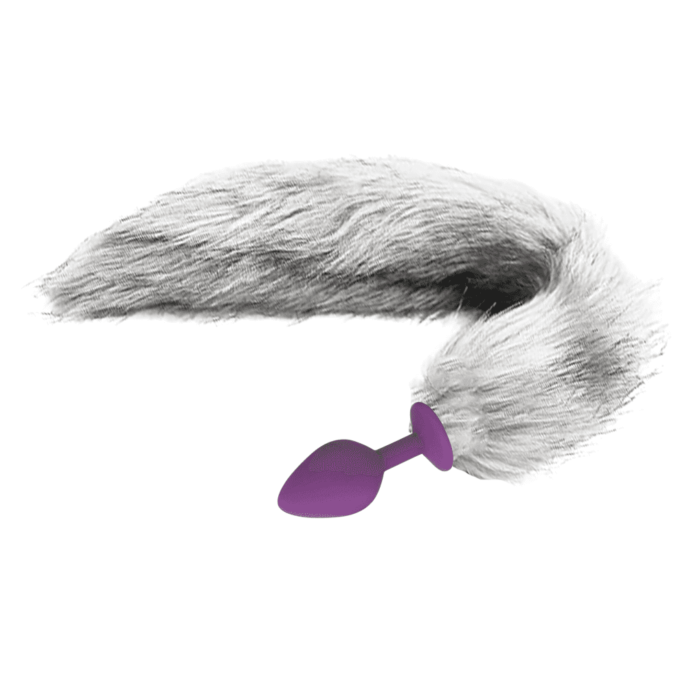 The Anal Fantasy Kuyruklu Silikon Anal Plug-Purple