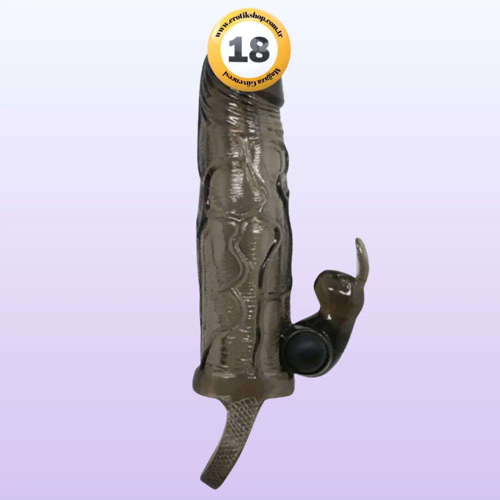 Baile Brave Man Penis Extension Klitoris Uyarıcılı Titreşimli Penis Kılıfı BI-026225-1