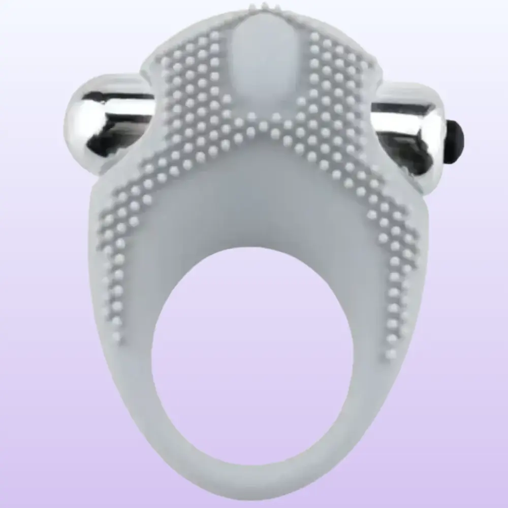 The Cock Ring Love Ring Klitoral Titreşimli Penis Halkası-White