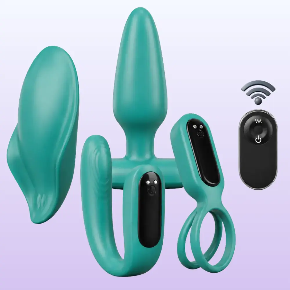 The Vibe Fantasy Love Kit Çiftlere Özel Kumandalı Vibratör Seti