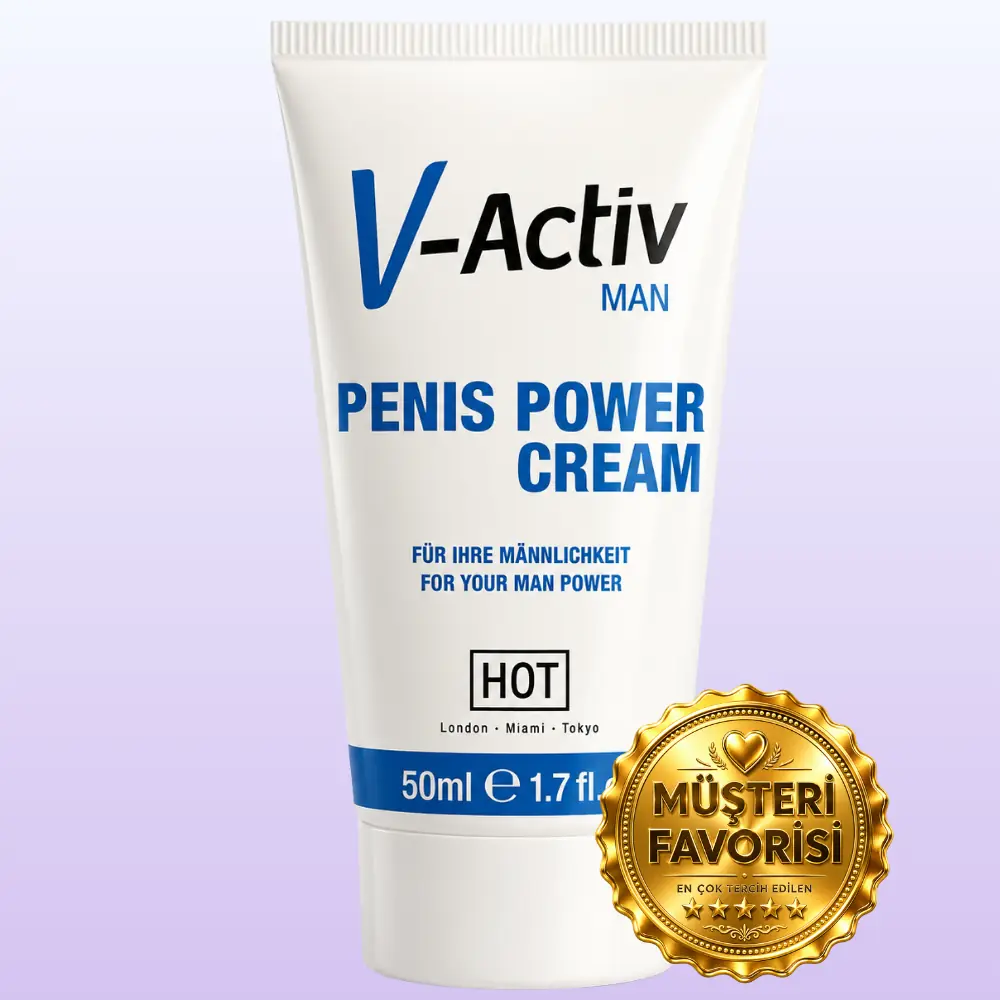 Hot V-Activ Penis Power Cream Özel Erkek Penis Kremi 50 Ml.