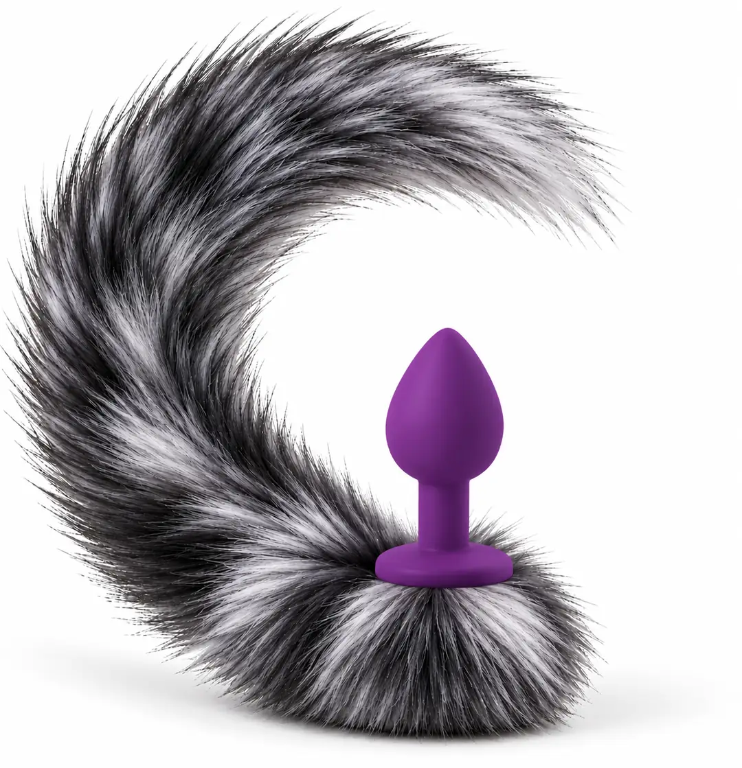 The Anal Fantasy Kuyruklu Silikon Anal Plug - Purple
