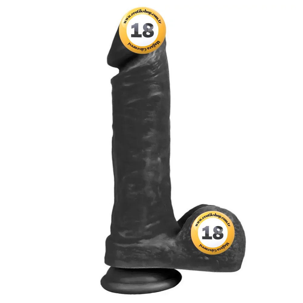 Xise Dildo Series Wolf King 22 cm Realistik Zenci Penis XS-WBC10036-Black
