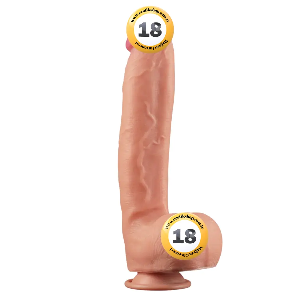 Lovetoy Dual Layered Platinum Silicone Cock 30 cm Realistik Penis LV411012