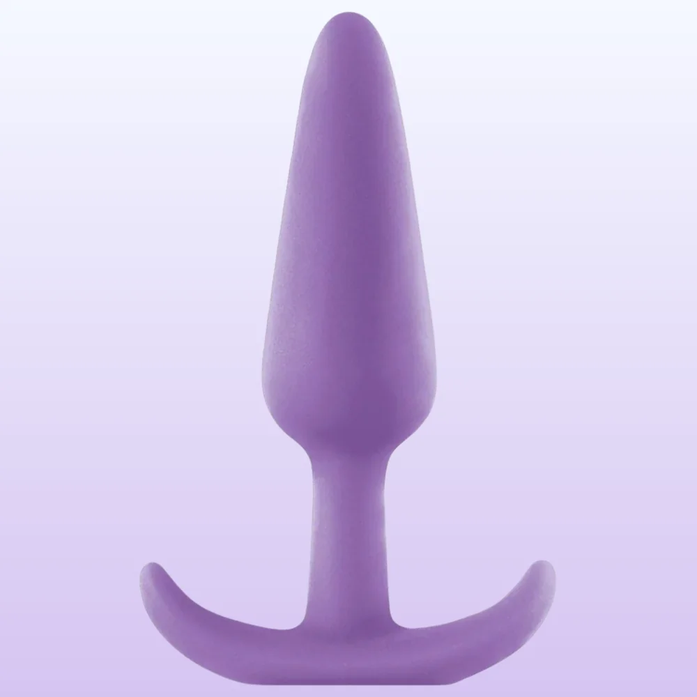 The Anal Play Silicone Jelly Butt Plug Anal Alıştırıcı - Purple