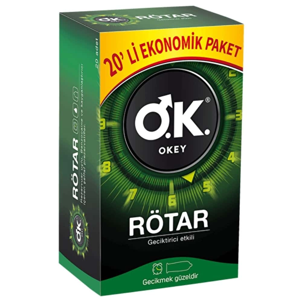 Okey Rötar 20'li Prezervatif Kondom
