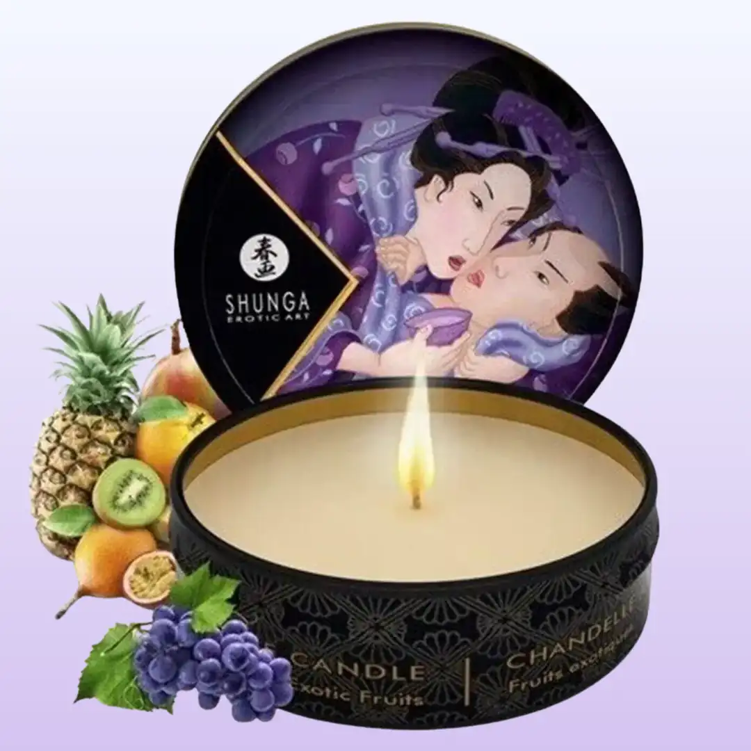 Shunga Mini Massage Candle Egzotik Fruits 30 Ml Erotik Masaj Mumu