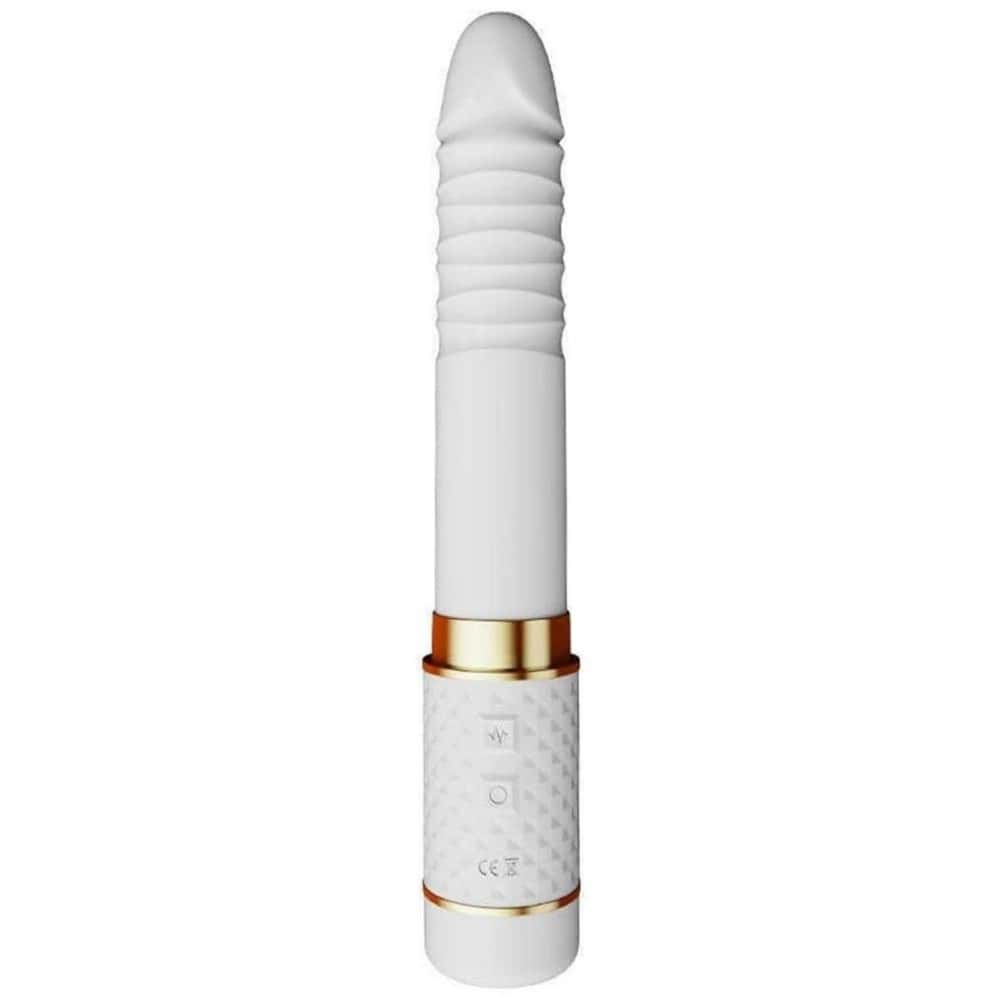 Erox Niminey 2 in 1 Emiş Güçlü ve İleri Geri Hareketli Güçlü Vibratör White