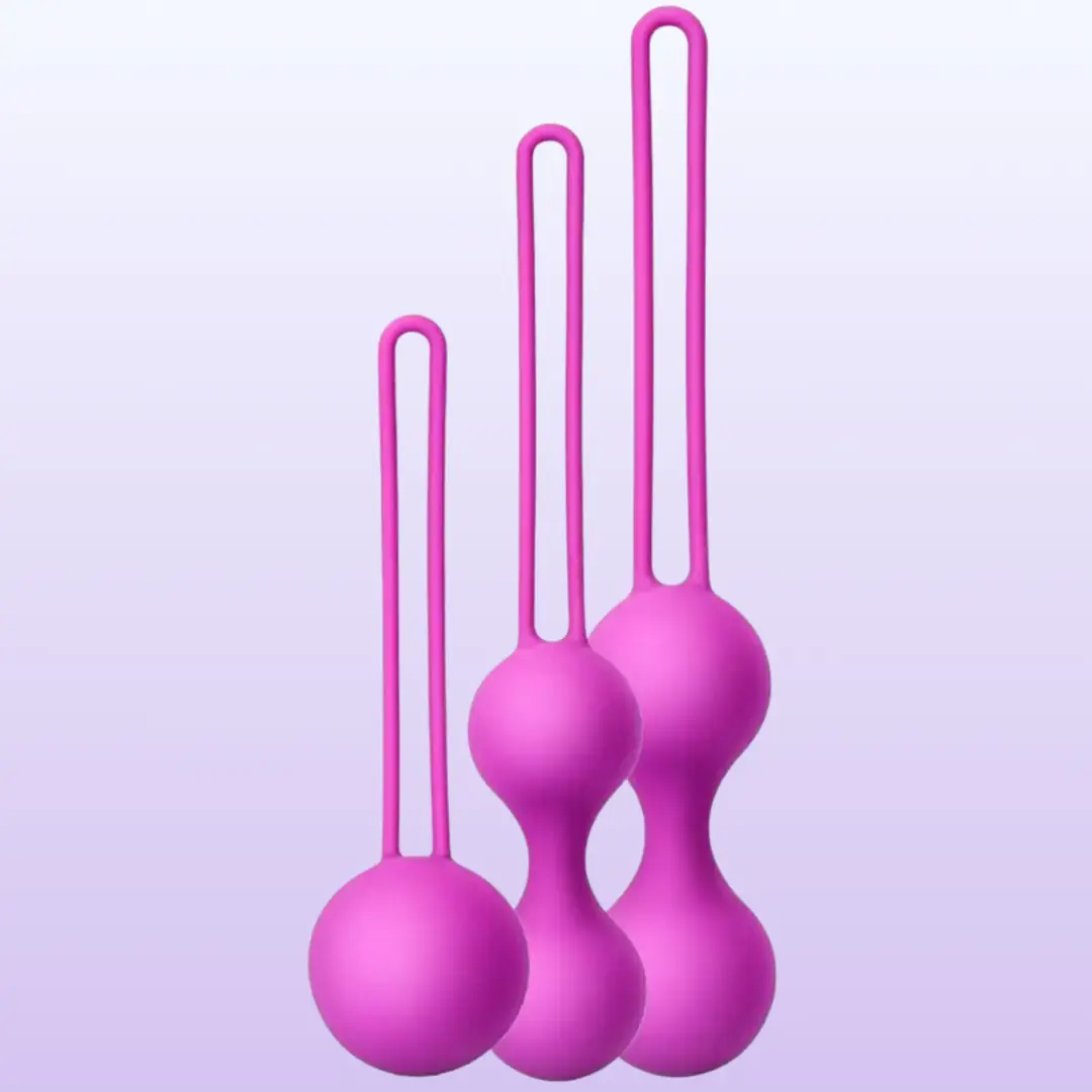Sexual World Kegel Balls Exercisers Metal Ağırlıklı Kegel Egzersiz Topu Set-Purple