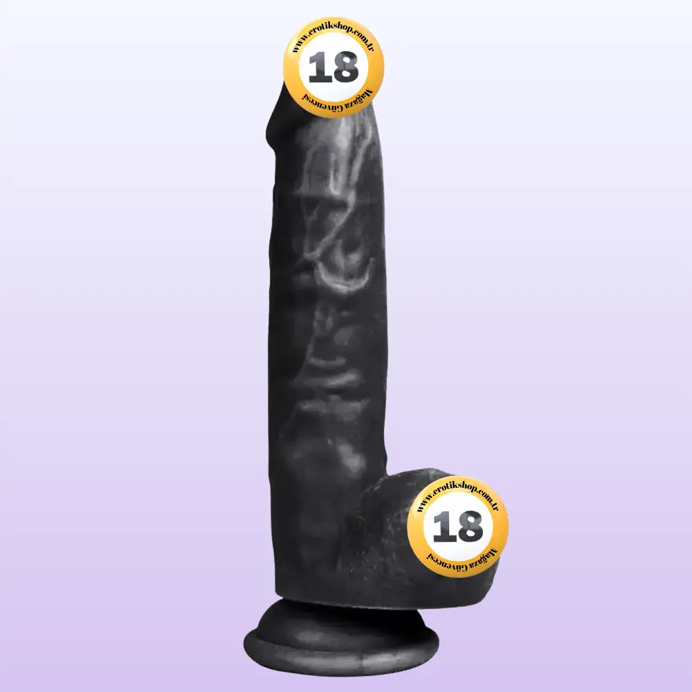 Xise Dildo Series Mars 20 cm Realistik Zenci Penis XS-WBC10033-Black