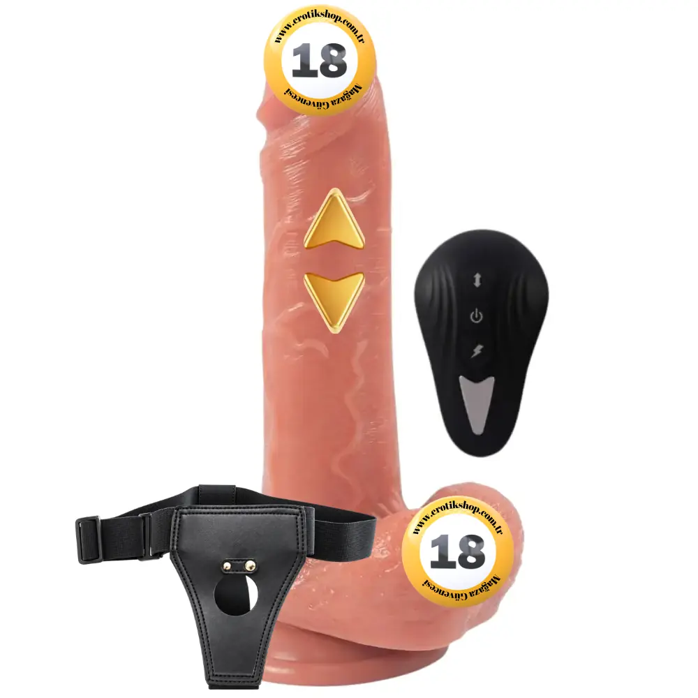 Shequ Harriet 20.5 Cm İleri Geri Hareketli Kemerli Realistik Penis