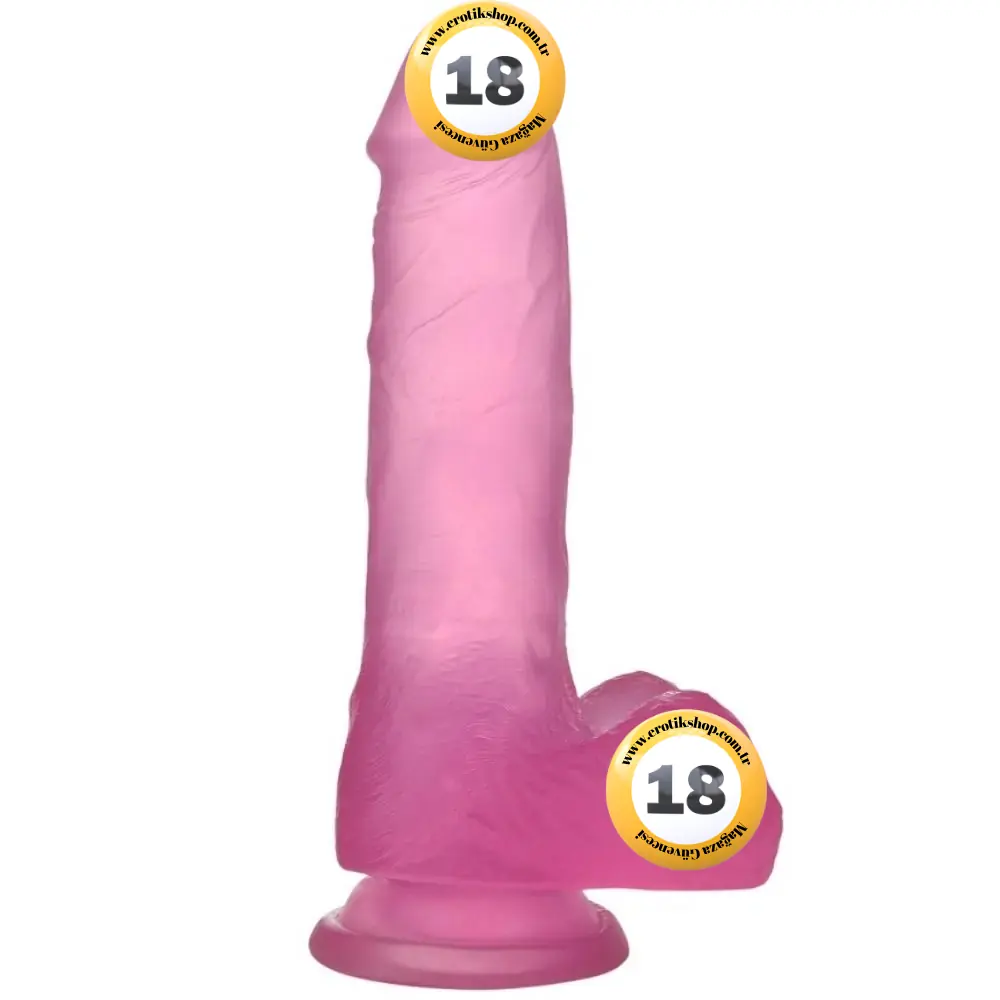 Lovetoy Jelly Studs Pink Medium 17 cm Jel Dildo LV3101