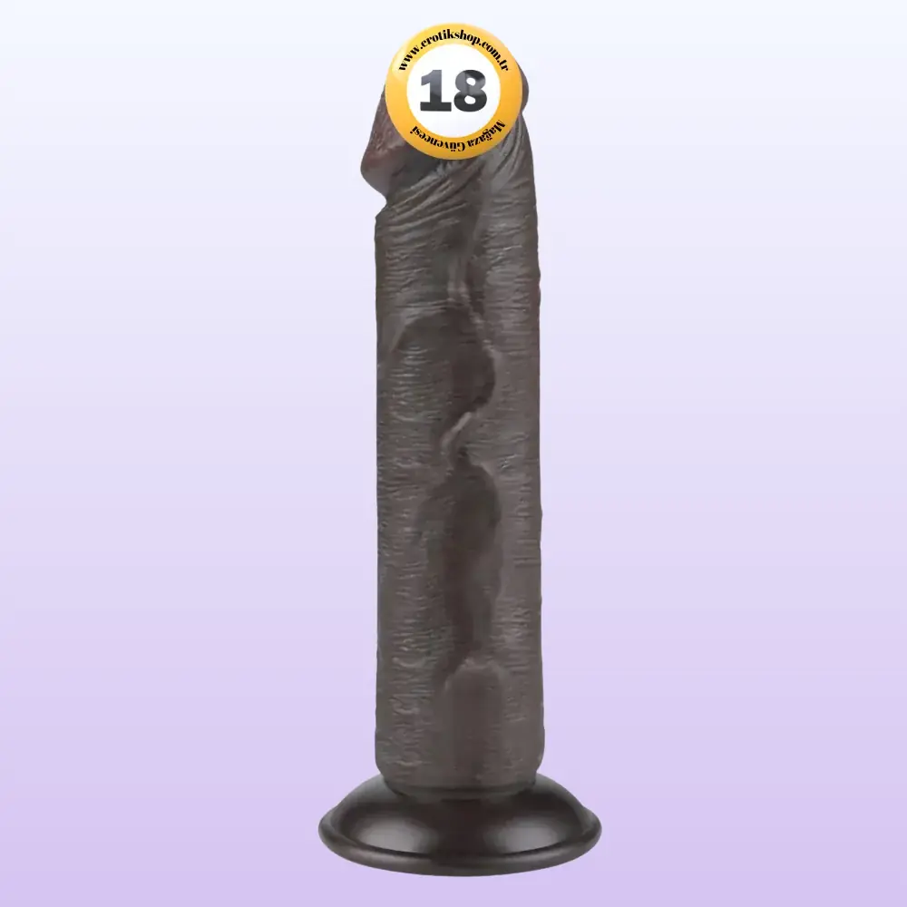 Lovetoy Sliding Skin Dildo Hareketli Deri Özellikli 20 Cm Realistik Zenci Penis