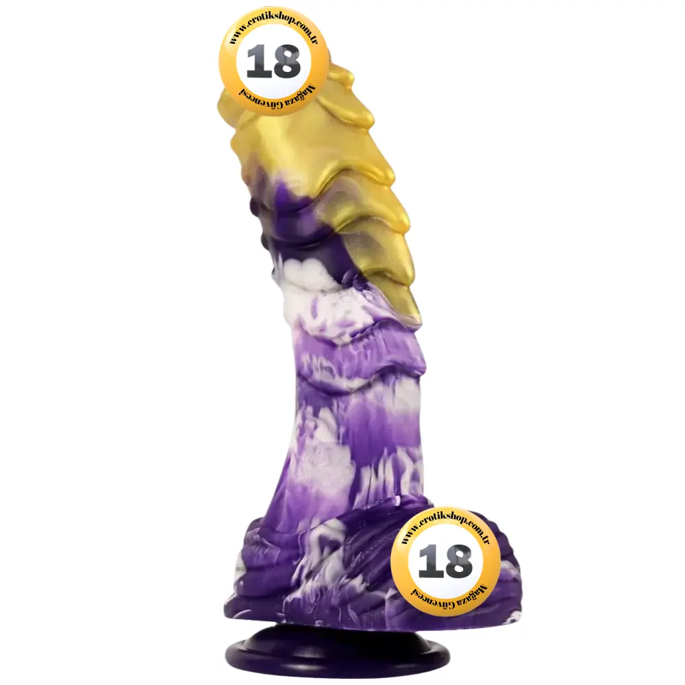 Shequ Jelly Animal Dildo Monster 37 Realistik Penis SQ-WBD10115-Yellow