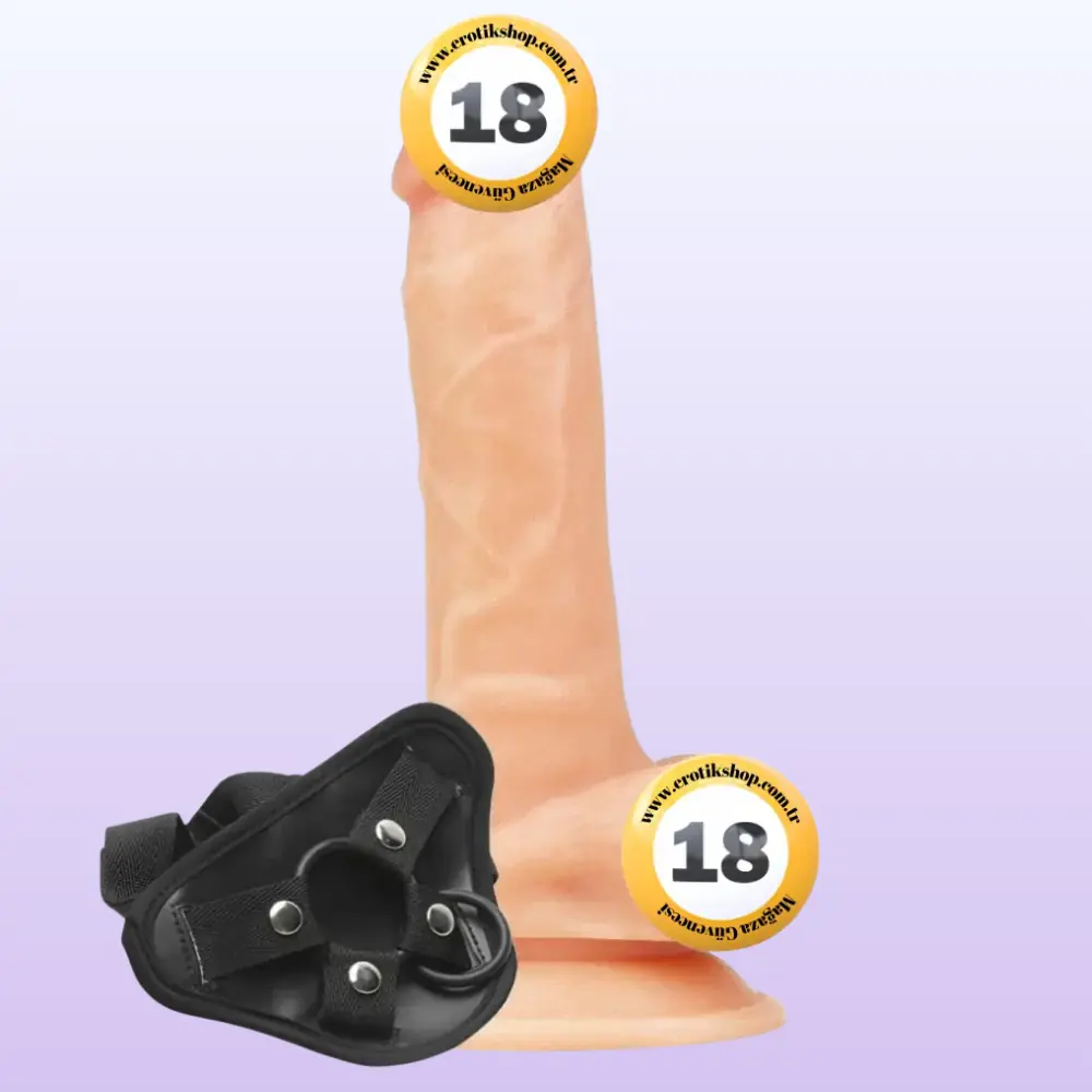 Lovetoy Easy Strapon 19 cm Flexible Kemerli Strapon Penis LV715007