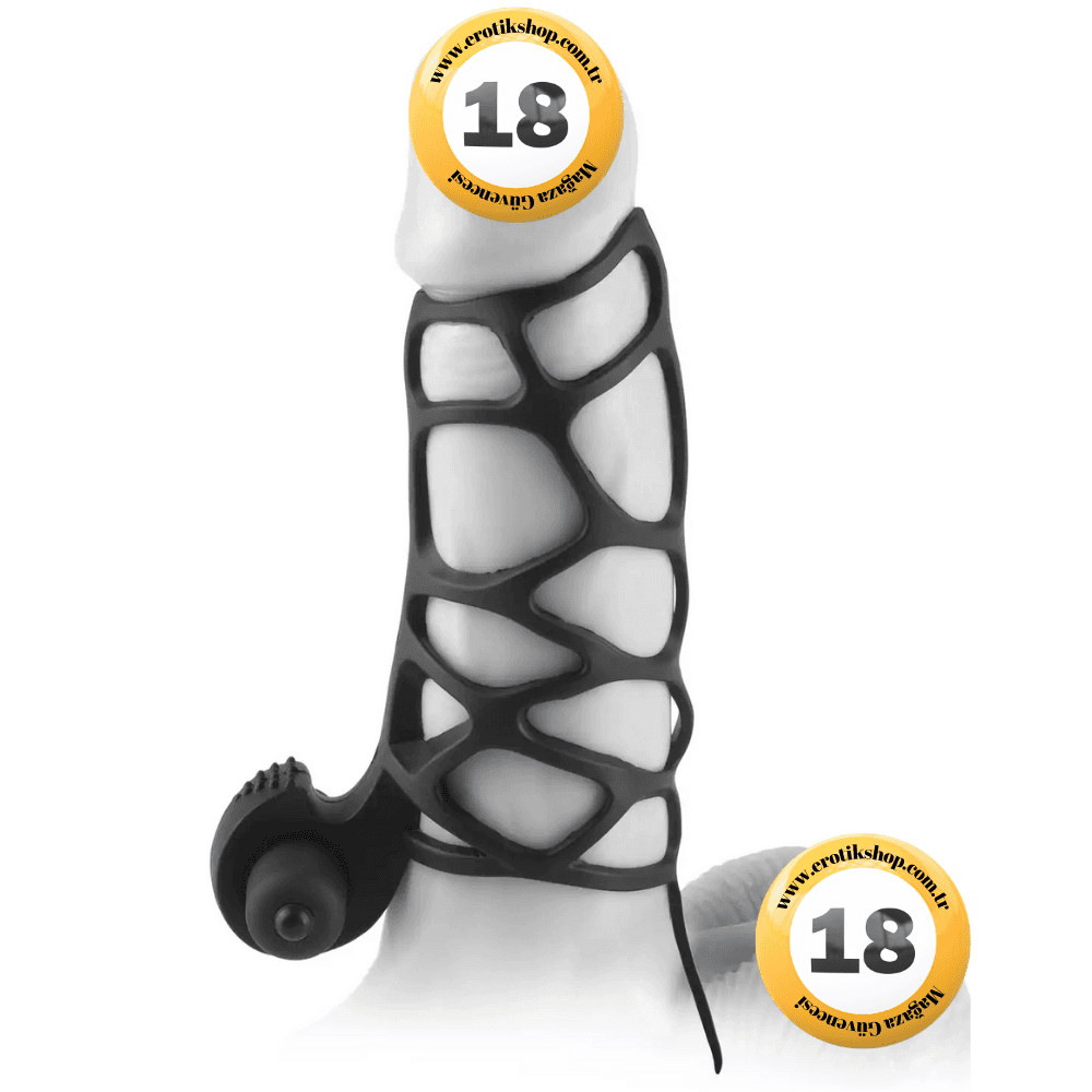 Pipedream Fantasy X-Tensions Extreme Silicone Titreşimli Amerikan Penis Kılıfı