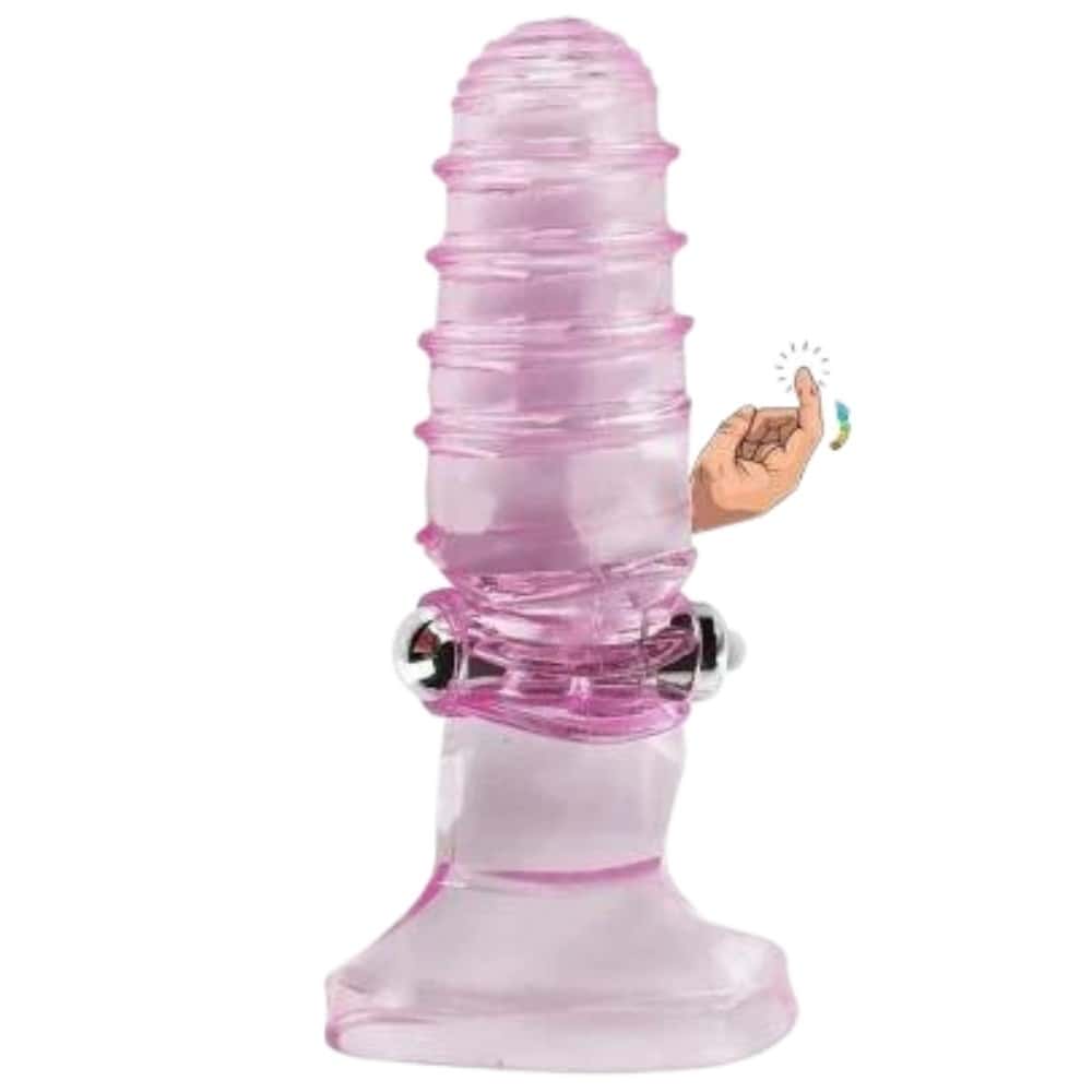 The Finger Sleeve Vibe G-Stimulant 10 Mod Parmak Vibratör-Pink
