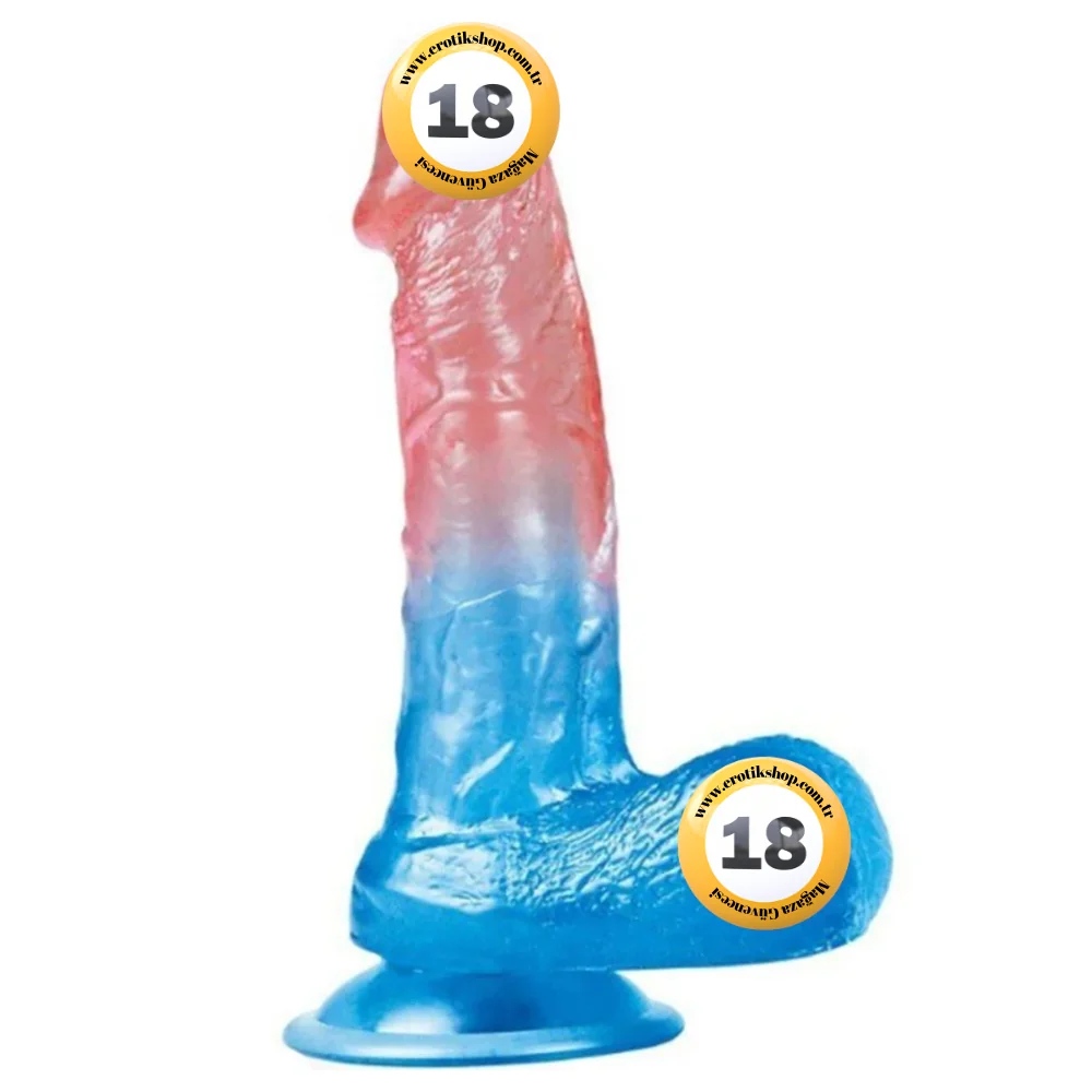 Lovetoy Dazzle Studs Dildo Curve 19 cm Jel Doku Realistik Penis