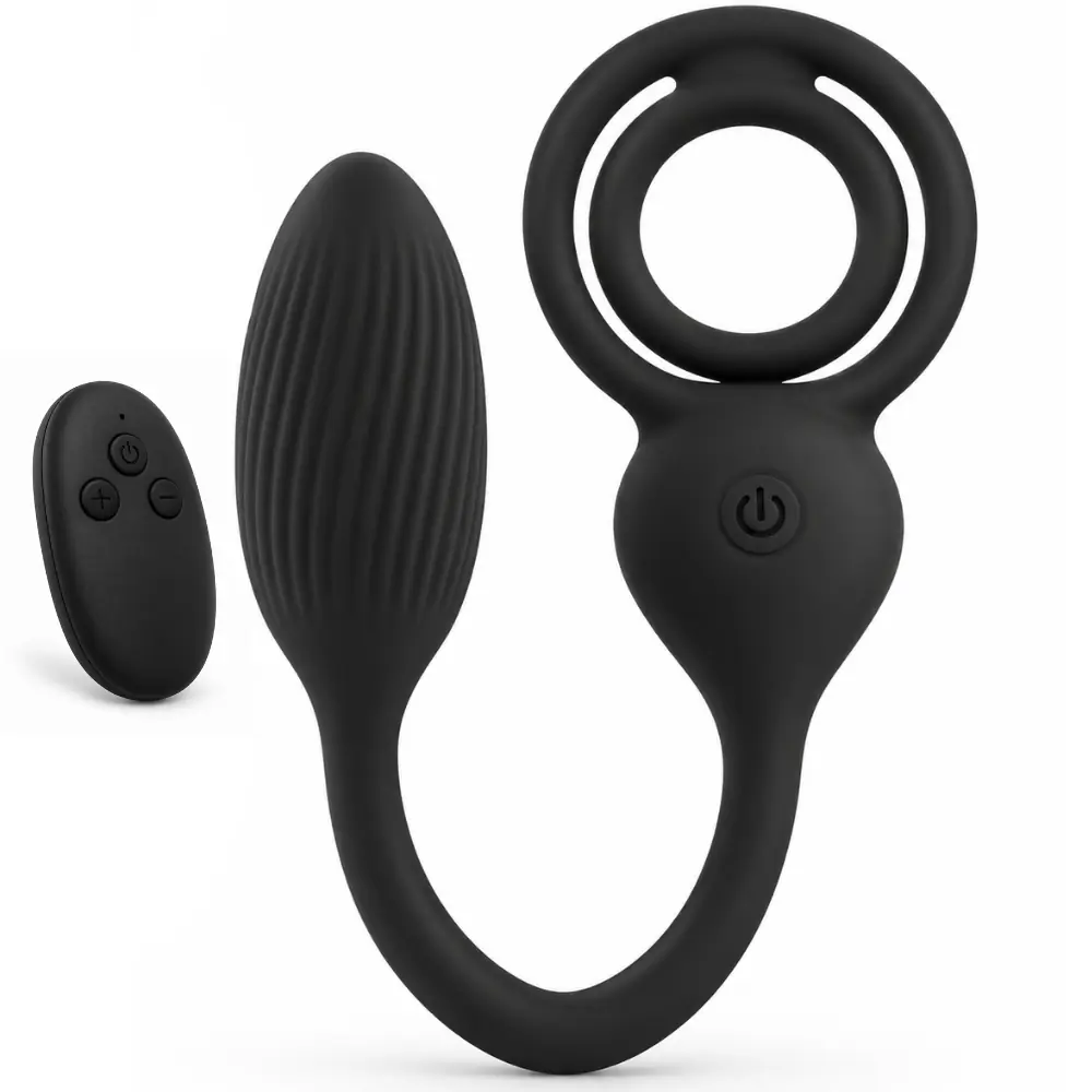 Rebel Men's Gear Cock And Ball Ring Uzaktan Kumandalı Penis Halkası ve Anal Vibratör