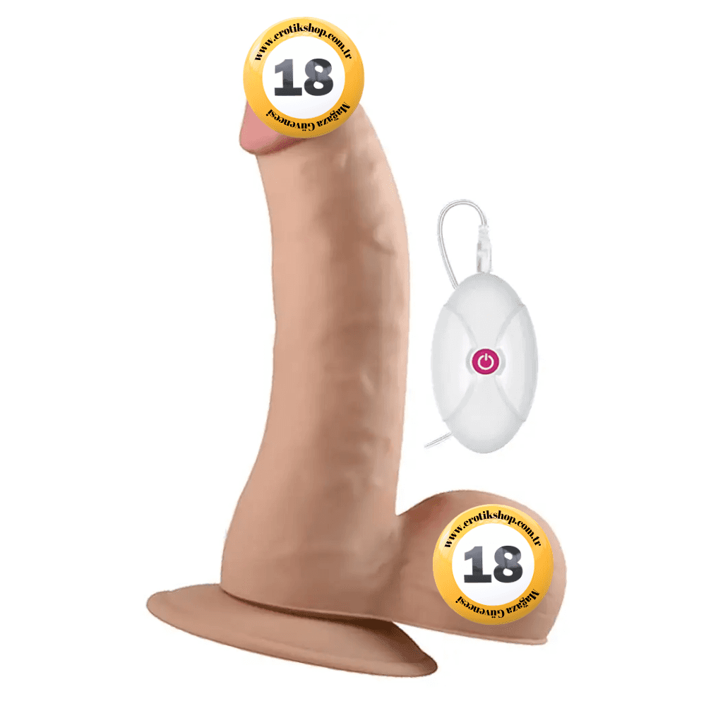 Lovetoy The Ultra Soft Dude Dildo 20 Cm Titreşimli Realistik Penis LV1095