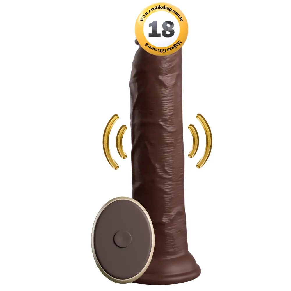 Pipedream King Cock Elite Silicone 9'' Et Doku Amerikan Realistik Vibratör - Elite 9V-Brown