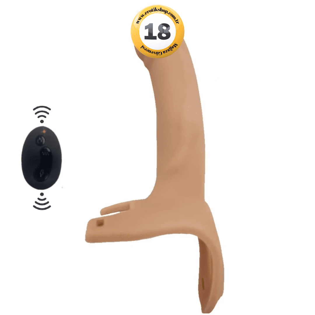 Aphrodisia Hollow Strap-On 6.7'' İçi Boş Titreşimli Kemerli Penis-Flesh