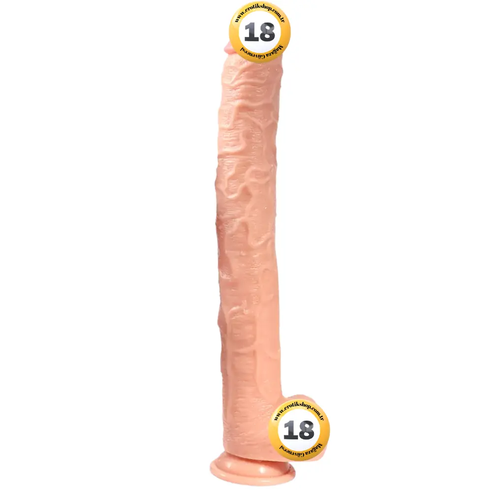 Xise Dildo Series Huoer Flexible 43 cm Realistik Büyük Penis XS-WBC10068-Flesh