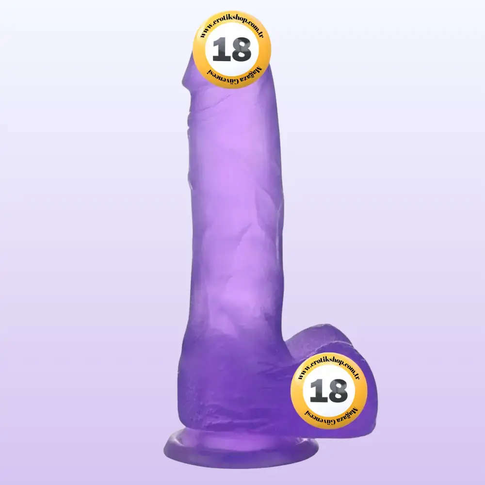 Lovetoy Jelly Studs Purple Medium 17 cm Jel Dildo LV3101