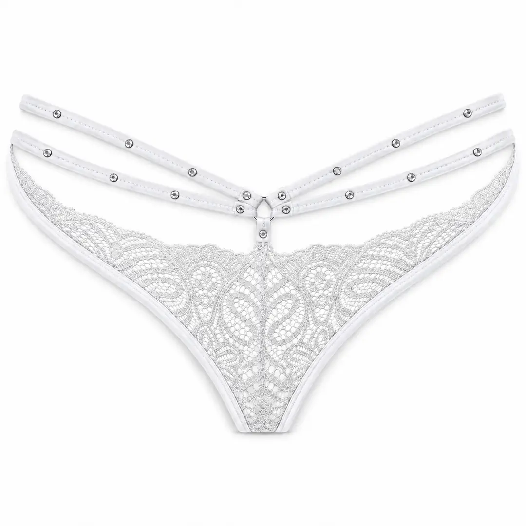 The Love Fantasy Wear Diamond Taşlı Seksi Külot-White