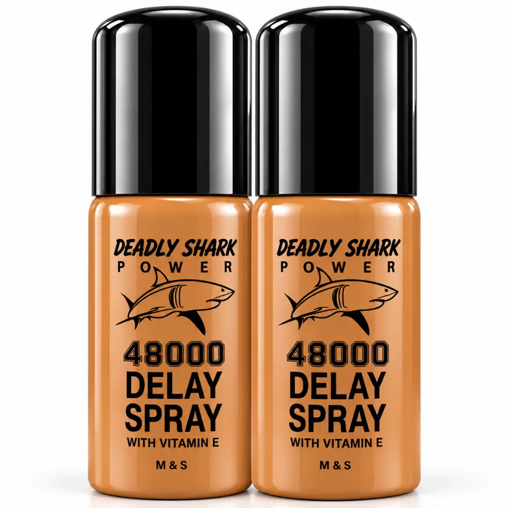 Deadly Shark Delay 48000 2'li Paket Erkeklere Özel E Vitaminli Penis Spreyi