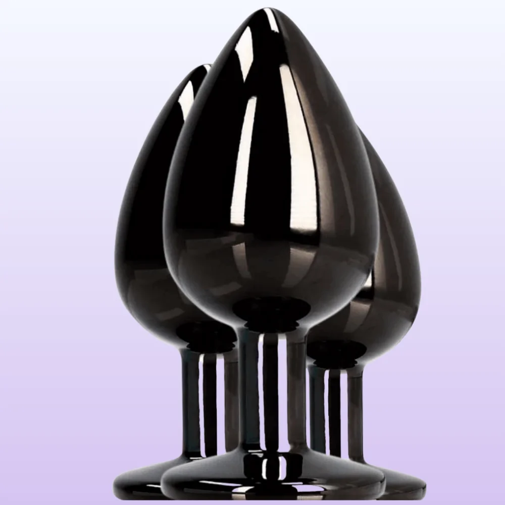Anos Metal Butt Plug Anal Alıştırıcı Metal Plug Set