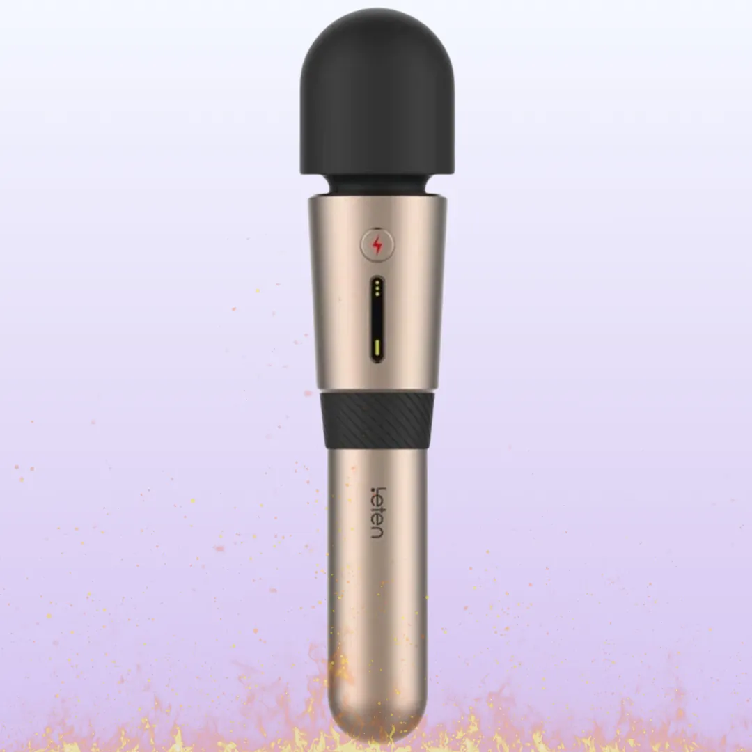 Leten Lighting 3 Professional Heating Wand Vibratör Isıtmalı Masaj Aleti