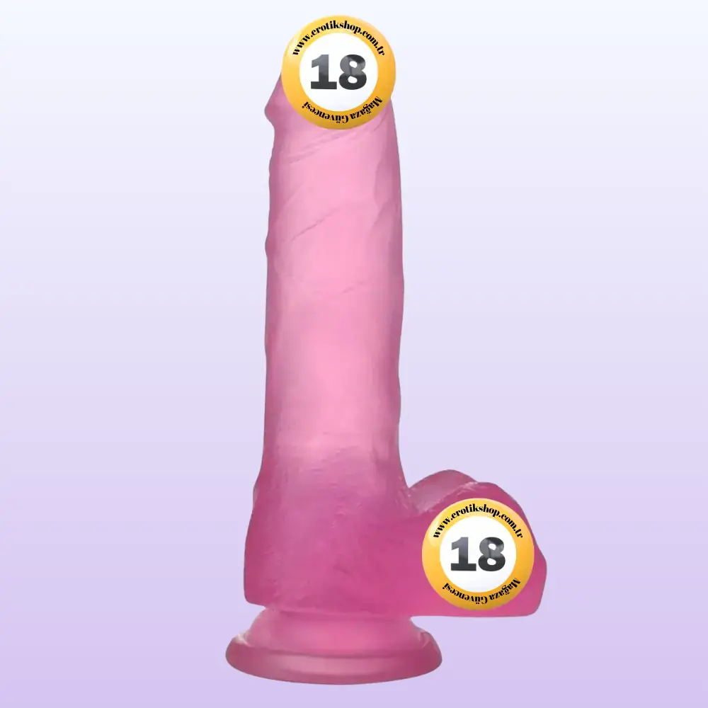 Lovetoy Jelly Studs Pink Medium 17 cm Jel Dildo LV3101