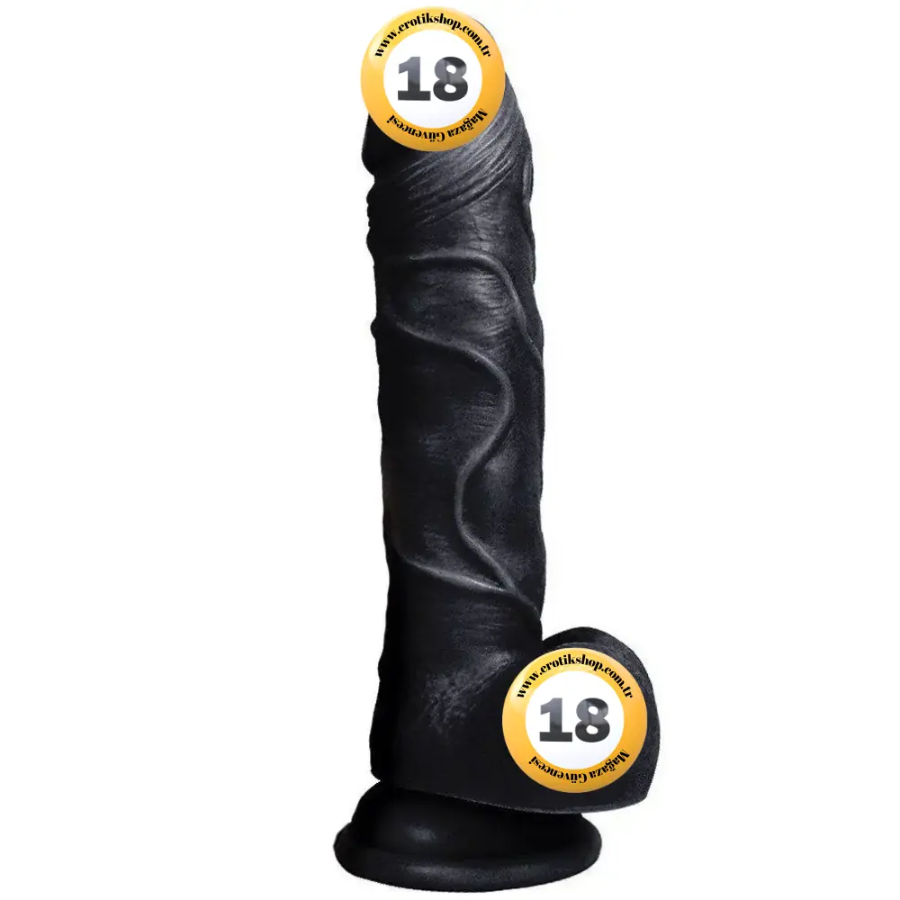 Xise Dildo Series Beat 19.5 cm Realistik Penis XS-WBC10009-Black