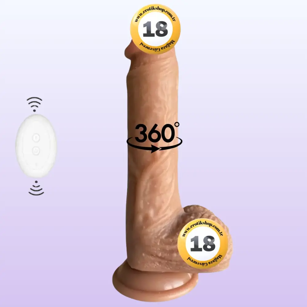 Simulation Of Skin Rotating Dildo 22 Cm Dönebilen Hareketli Penis