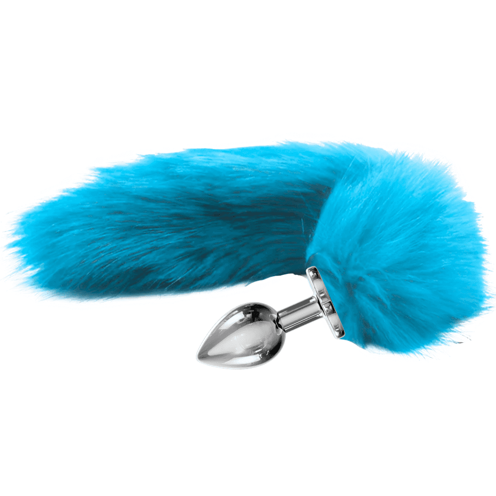 The Anal Fantasy Tail Kuyruklu Metal Anal Plug-Blue