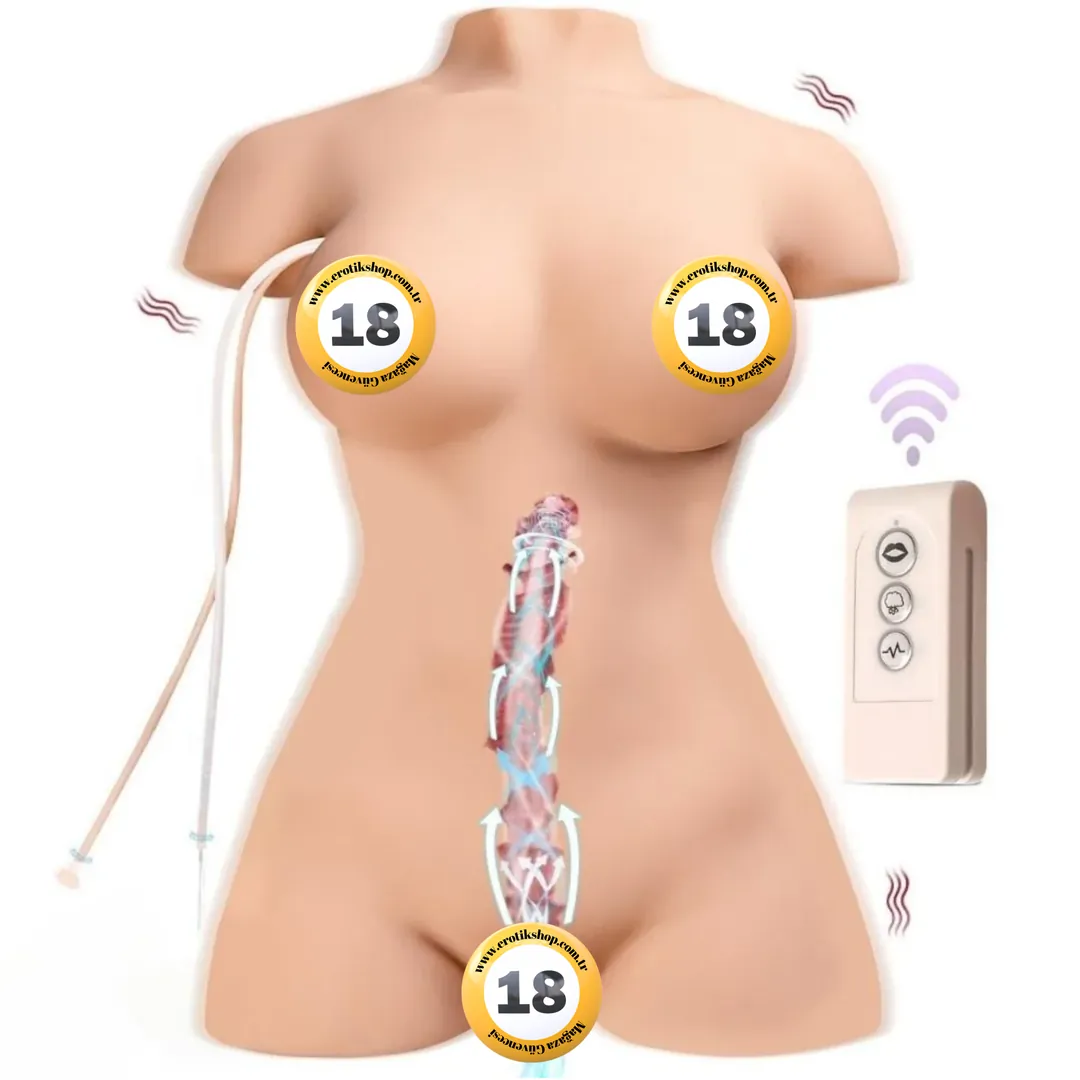 Shequ April Emiş Güçlü ve Titreşimli Realistik Vücut Masturbator SQ-MAS20027