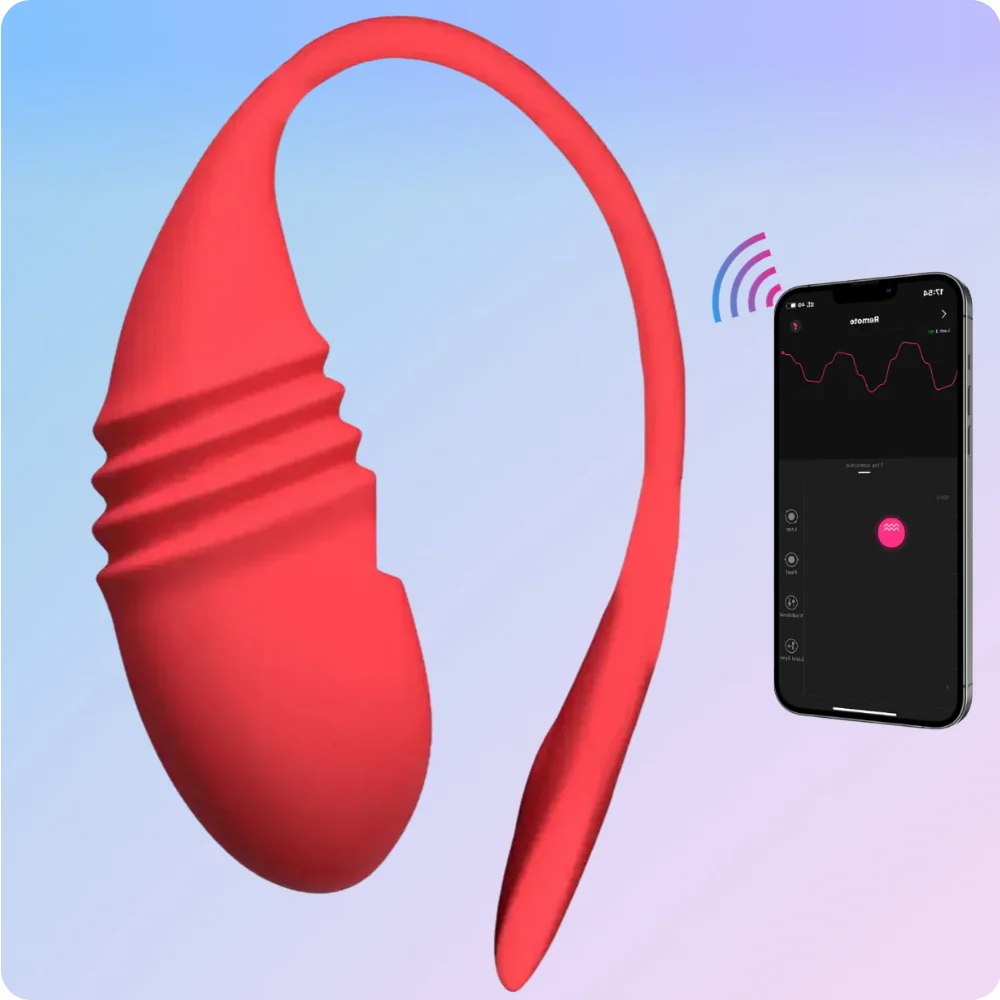 Lovense Vulse Telefon Kontrollü İtme ve Titreşimli Giyilebilir Vibratör