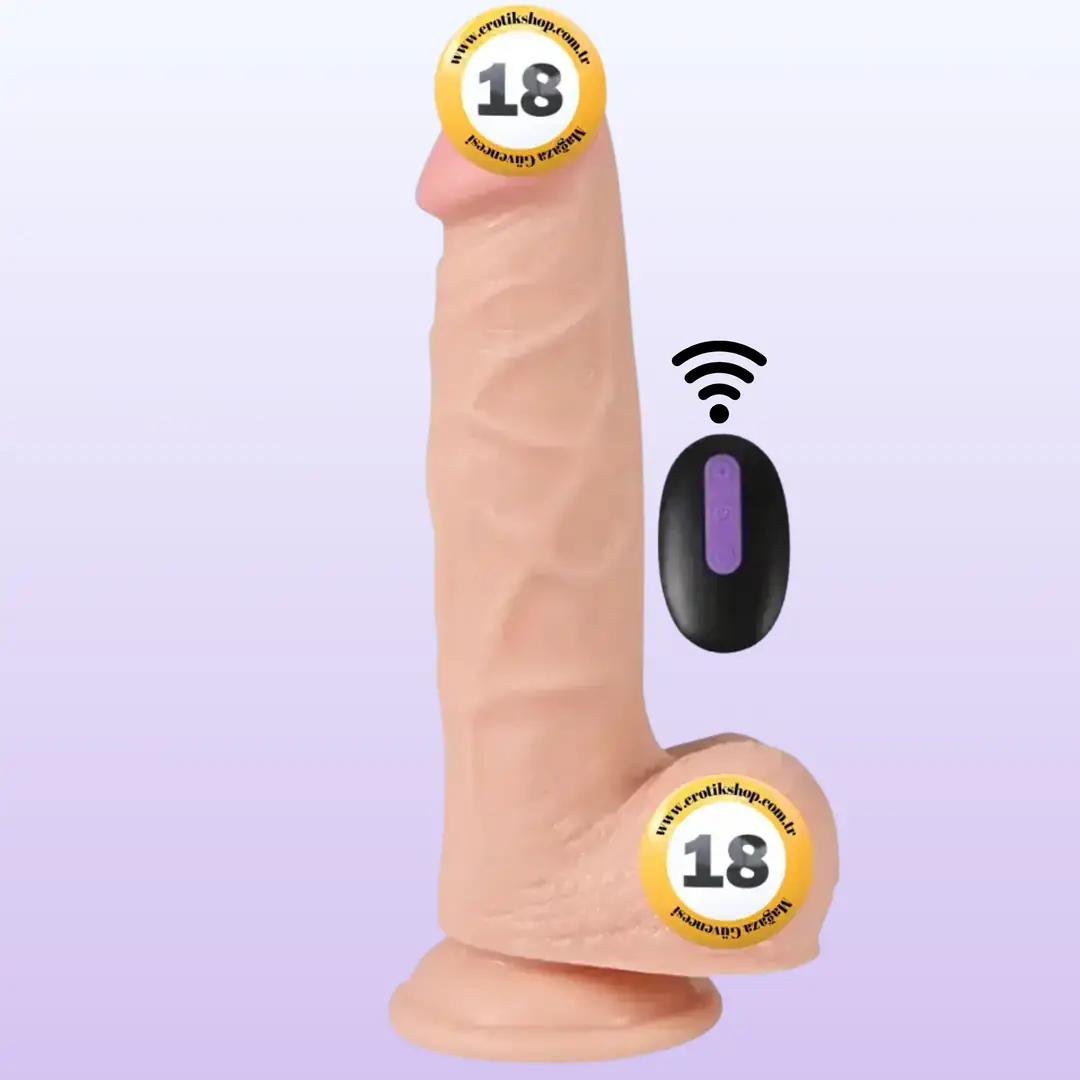 Shequ Dildo Series Hans 20 Mod Uzaktan Kumandalı Titreşimli Realistik Penis