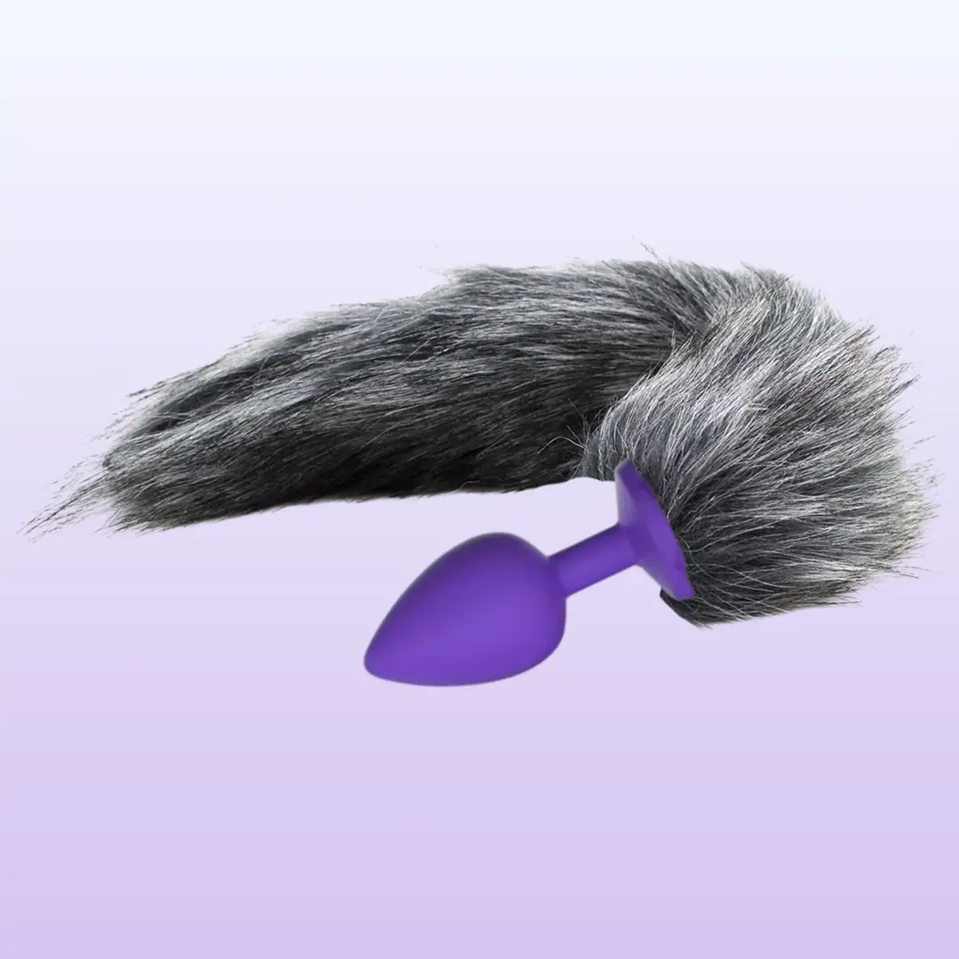 The Anal Fantasy Kuyruklu Silikon Anal Plug - Purple