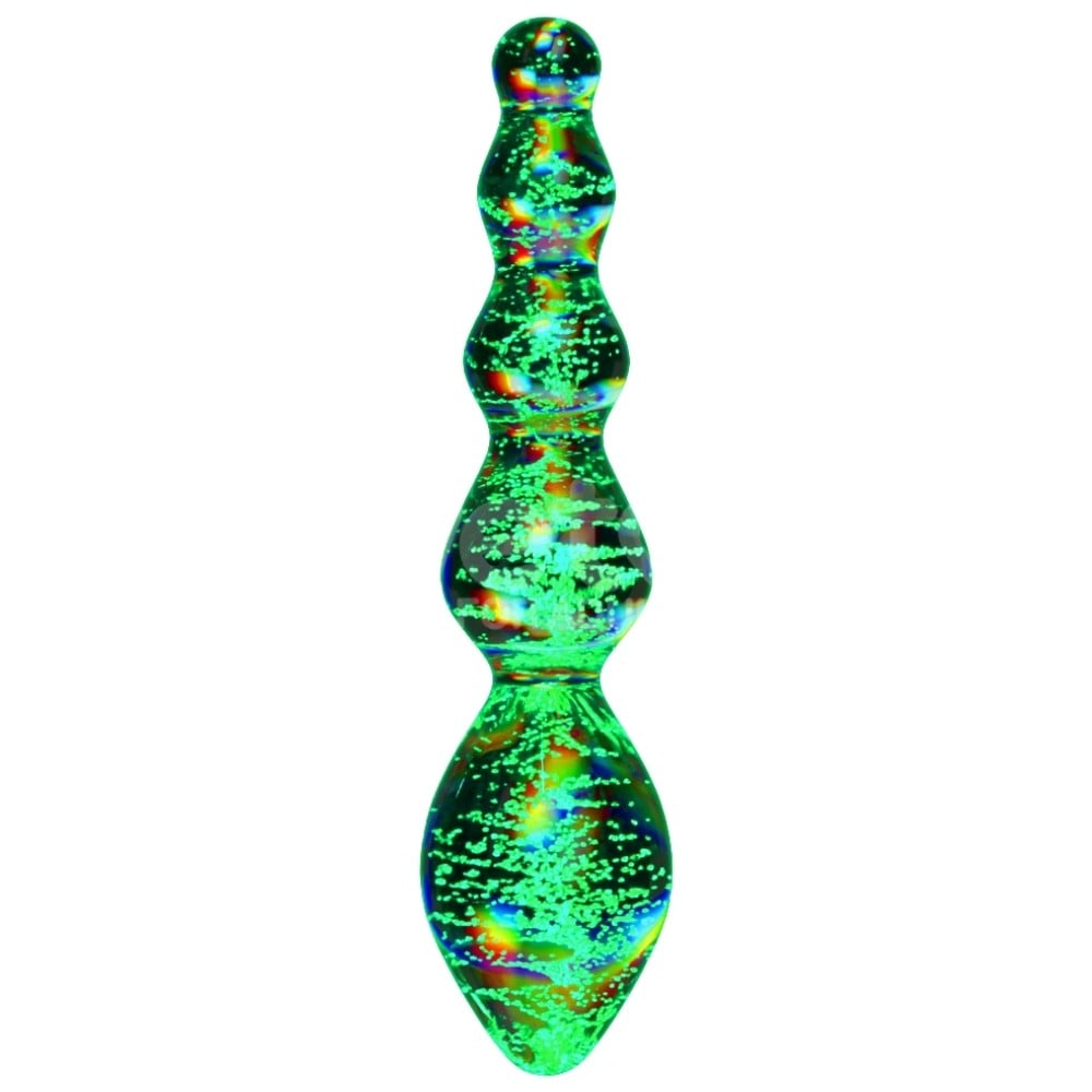 Lovetoy Glow İn The Dark Twilight Gleam Glass Dildo Tantalizing Orbs Cam Dildo