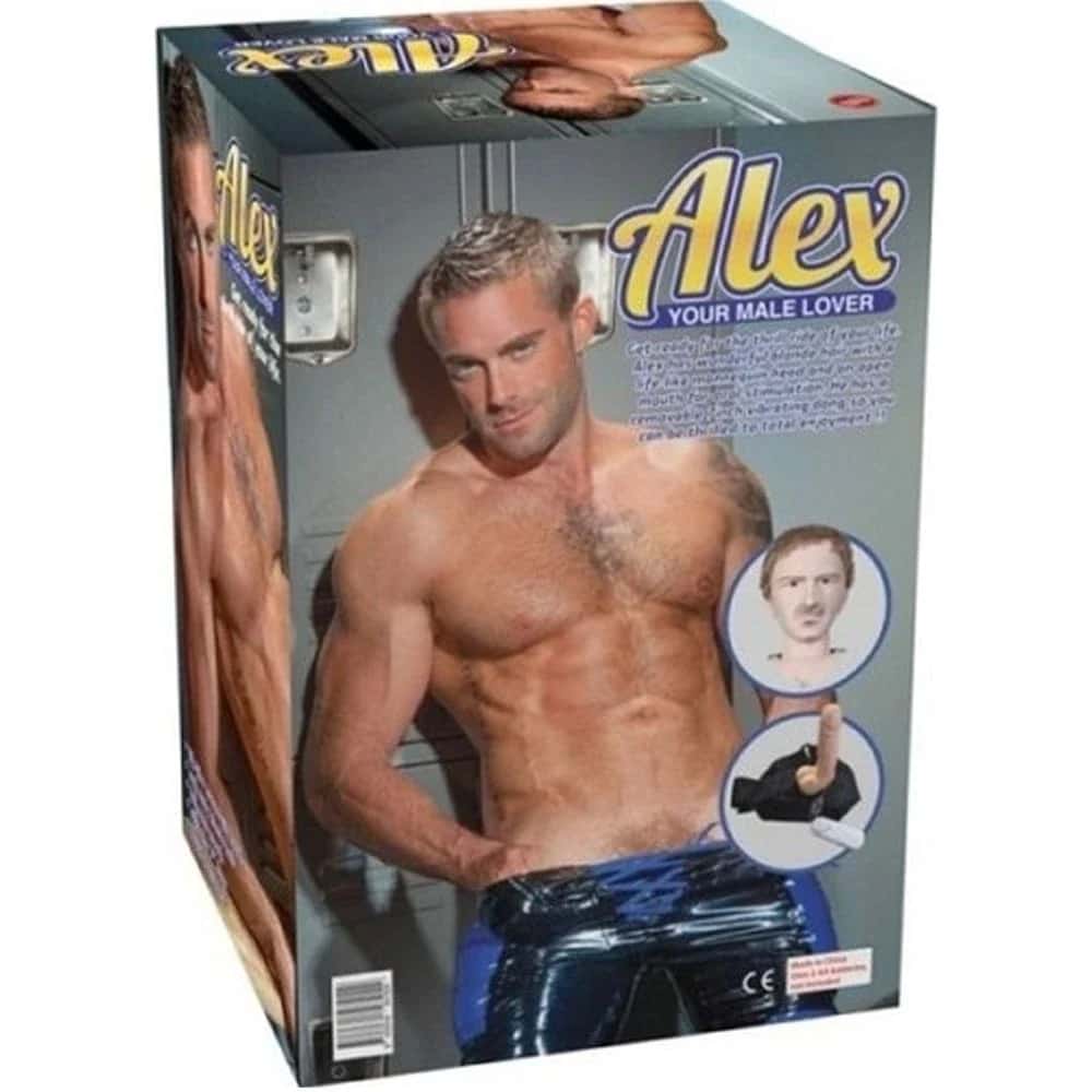 Alex Realistik Titreşimli Erkek Şişme Manken