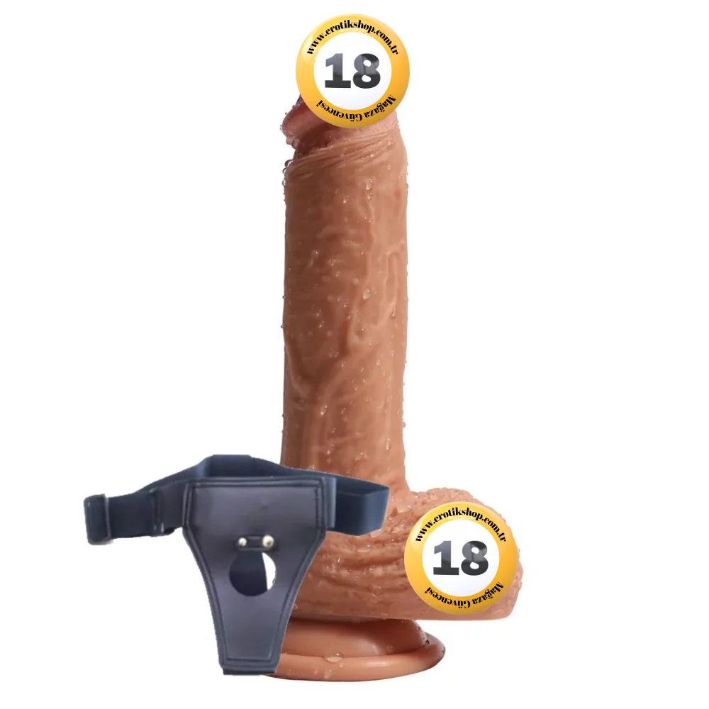 Shequ Dean Belden Bağlamalı 21 Cm Strapon Realistik Penis