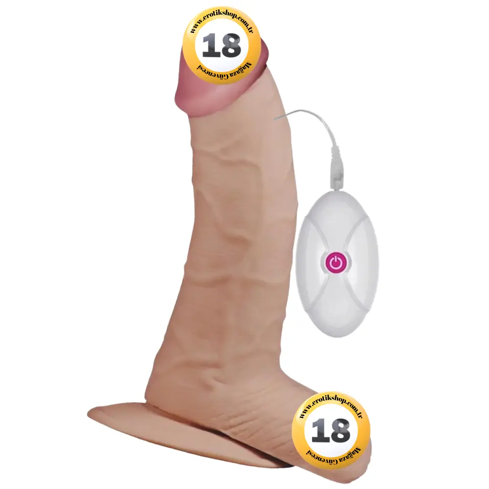 Lovetoy The Ultra Soft Dude Dildo 20 Cm Titreşimli Realistik Penis LV1095