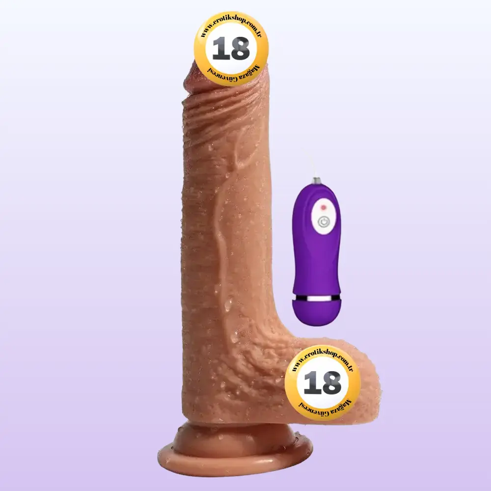 Shequ Dildo Series Crowley's Natural Doku 18 Cm Titreşimli Realistik Penis