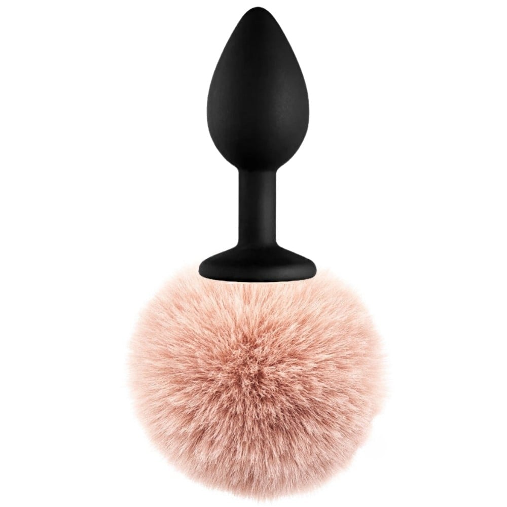 The Anal Fantasy Luxury Black Silicone Bunny Tail Brown Kuyruklu Anal Plug
