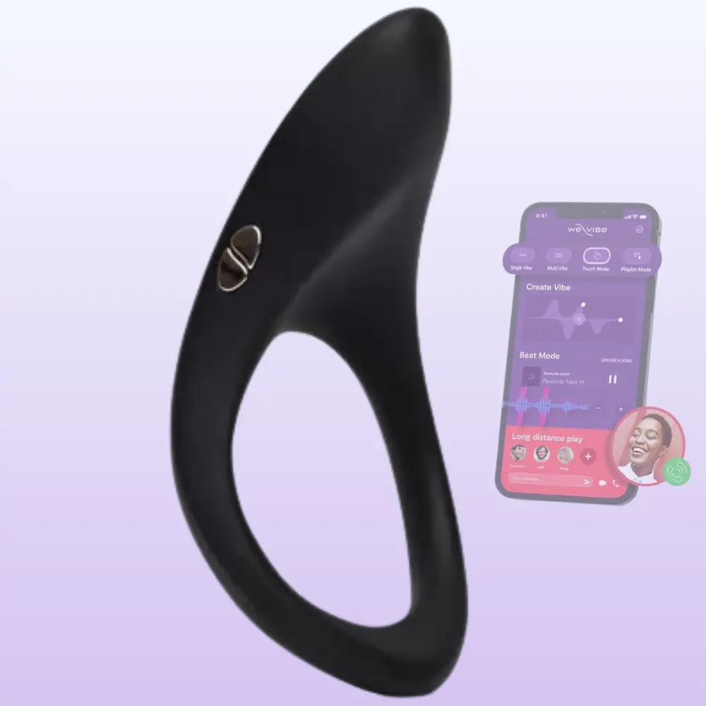 We-Vibe Verge 2 Uygulama Kontrollü Üçlü Uyarım Sağlayan Penis Halkası