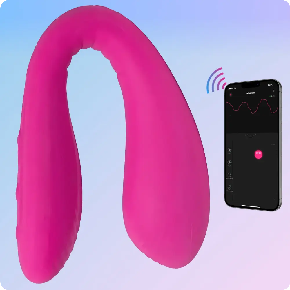 Lovense Dolce App Kontrollü Çift Etkili Vibratör